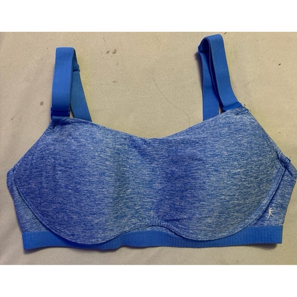 Danskin Now Heather Blue Molded Cup Lifting Sports Bra, Size 34C - Picture 1 of 5